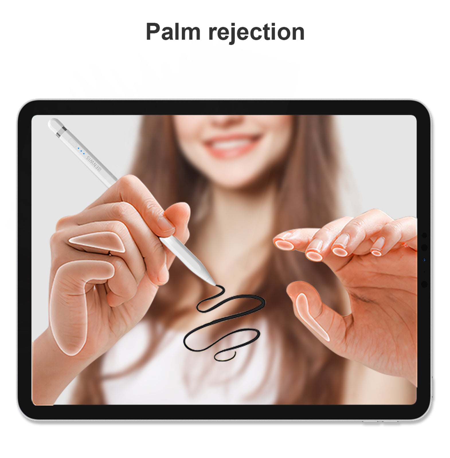 BENWIS ID-STY-5 Pencil Pro 2 Stylus Pens for Touch Screens Capacitive Screen Writing Pencil with Power Display BENWIS ID-STY-5 Pencil Pro 2 Stylus Pens for Touch Screens Capacitive Screen Writing Pencil with Power Display